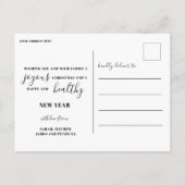 Foto's van Merry and Bright Gold Script Collage Briefkaart (Achterkant)