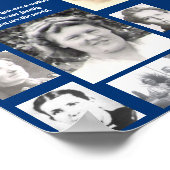 Foto's van Moeders Quote Collage Blauw Lijst Poste Poster (Hoek)