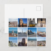 Foto's van Mosaic Lissabon, Portugal Briefkaart (Voorkant / Achterkant)