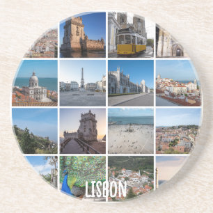 Foto's van Mosaic Lissabon, Portugal Zandsteen Onderzetter