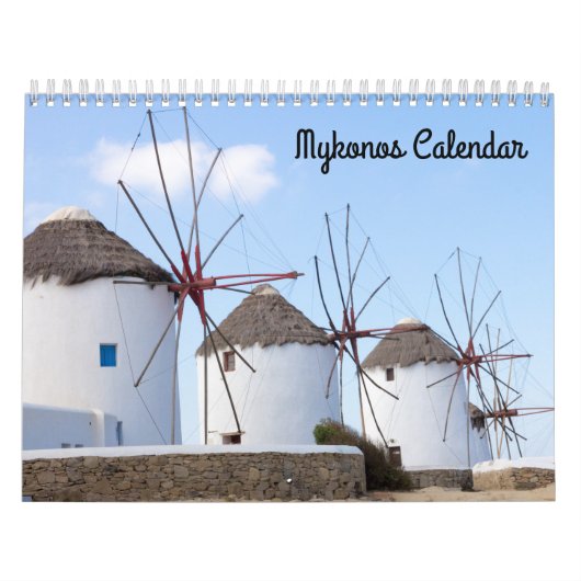 Foto's van Mykonos, Griekenland Kalender (Hoes)