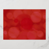 Foto's van Peace Love & Joy Red Folie Feestdagenkaart (Achterkant)