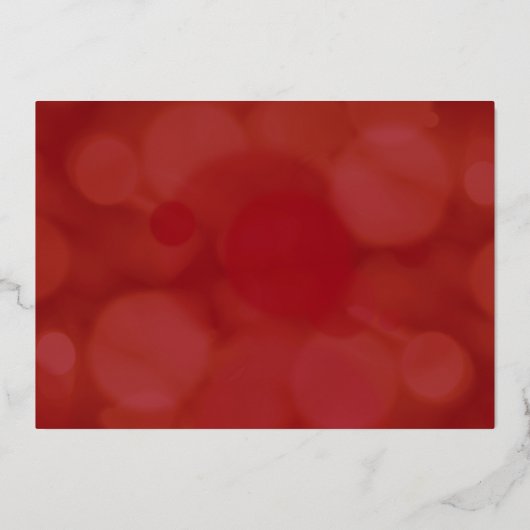 Foto's van Peace Love & Joy Red Folie Feestdagenkaart (Achterkant)