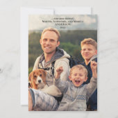 Foto's van Pet & Family Merry & Bright Kerstmis Feestdagenkaart (Achterkant)