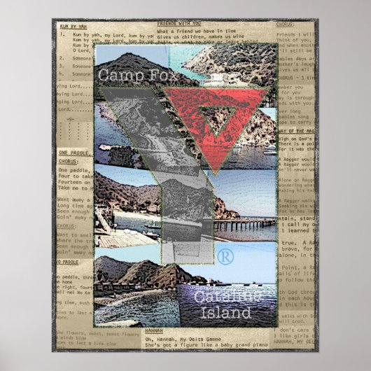 Foto's van poster Collage van Fox, Song Lyrics en  (Voorkant)