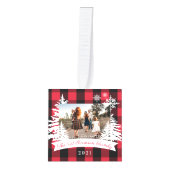 Foto's van Red Buffalo Pset Rustic Pine Trees Decoratie (Voorkant)