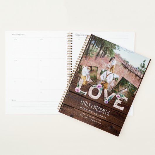 Foto's van Rustic Love Lila Wedding Vrijgezellenfe Planner (Display)