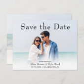 Foto's van Save the Date Modern Wedding Kaart (Voorkant / Achterkant)