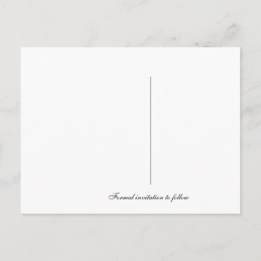 Foto's van Save the Date Pink Stripe Hearts Briefk Aankondigingskaart (Achterkant)