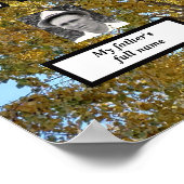 Foto's van stamboom van vier generaties herfst kat poster (Hoek)