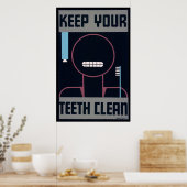 Foto's van Teeth Unedited  Old Aesthetic Pictur Poster (Keuken)