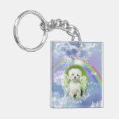Foto's van uw huisdier Hemelse Memorial Sleutelhanger (Voorkant Links)