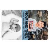 Foto's van vaderdag Now en dan van de zoon Magneet (Horizontaal)