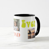 Foto's van vaders Dag Grootvaders Dag Moderne Teks Mok (Voorkant rechts)