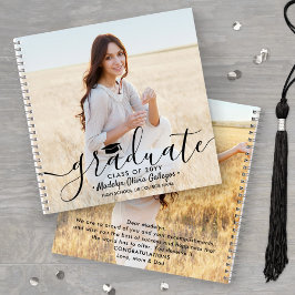 Foto's van voor- en achterkant Afstudeergeschenk G Notitieboek