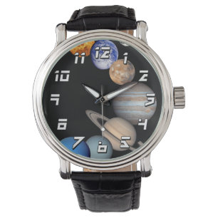 Foto's van zonnesysteemmontage JPL-planeet Horloge