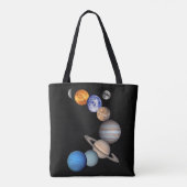 Foto's van zonnesysteemmontage JPL-planeet Tote Bag (Achterkant)