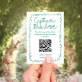 Foto's vastleggen QR-code grillig groen Lijst Informatiekaartje