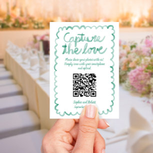 Foto's vastleggen QR-code grillig groen Lijst Informatiekaartje