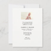 Foto's Verticaal Baby shower geboorteaankondiging (Achterkant)