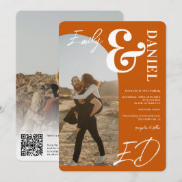 Foto's vet namen script boots oranje bruiloft verb kaart