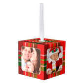 Foto's, Vier Kerst Tartan Afbeelding Lijsten Decoratie (Achter hoekig)