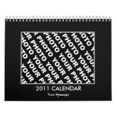 Foto's Voeg kalender 2011 Sjabloon zwart Lijst toe (Hoes)