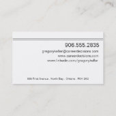 Foto's voor bedrijven - Professioneel blauw Visitekaartje (Achterkant)