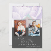 Foto's voor kinderen Bride Groom Wedding Table Num Bedankkaart (Achterkant)