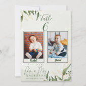 Foto's voor kinderen Bride Groom Wedding Table Num Bedankkaart (Voorkant)