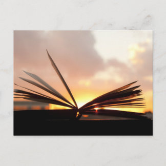 Foto's voor open boek en zonneschijn briefkaart