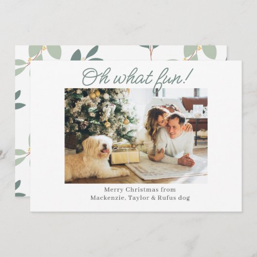 Foto's Wat een leuke kerst Feestdagenkaart (Voorkant / Achterkant)