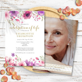 Foto's Waterverf Floral van Life Kaart