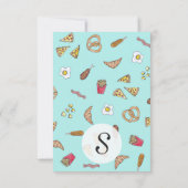 Foto's Waterverf Pizza Fries Bacon Bedankkaart (Achterkant)