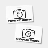 Foto's Welkom! Badge (Voor- en achterkant)