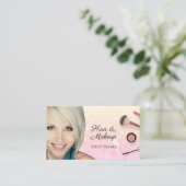 Foto's Yel Pink Ombre Marble Visitekaartje (Staand voorkant)