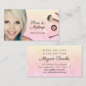 Foto's Yel Pink Ombre Marble Visitekaartje (Voorkant / Achterkant)