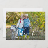 Foto's zonder Thanksgiving Feestdagenkaart (Voorkant)