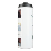 Fotosap groen afstuderen script modern elegant thermosbeker (Voorkant)