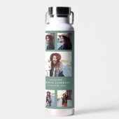 Fotosap groen afstuderen script modern elegant waterfles (Voorkant)