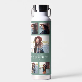 Fotosap groen afstuderen script modern elegant waterfles