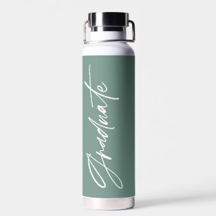 Fotosap groen afstuderen script modern elegant waterfles