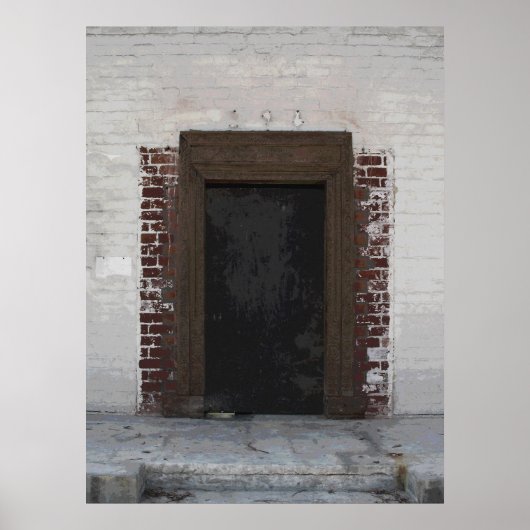 Fotoschildering van stedelijke deuren poster (Voorkant)