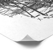  fotoschilders bij het Louvre Print (Hoek)