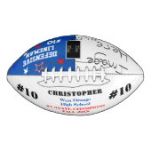 Fotoschoolkampioenen Colbalt Blue American Football (Voorkant)