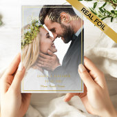 Fotoscript De datum opslaan Folie Uitnodiging