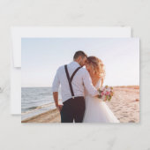 Fotoscript Floral Wedding Bedankkaart (Achterkant)