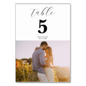 Fotoscript Kalligrafie Moderne bruiloft Kaart (Voorkant)