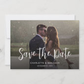 Fotoscript Moderne bruiloft Save The Date (Voorkant)