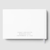 Fotoscript Mrs. Lesbian Wedding Guest Book Gastenboek (Achterkant)